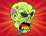 Dibujo Cabeza de zombi pintado por OlimpiaBar