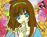 Dibujo Chica anime pintado por inazuma11