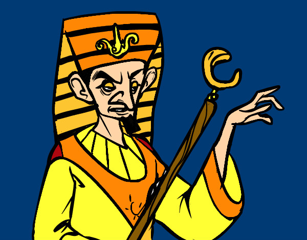 Dibujo Faraón enfadado pintado por Richirt