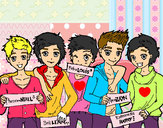 Dibujo Los chicos de One Direction pintado por Richirt