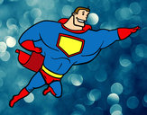 Dibujo Superhéroe grande pintado por carmen1