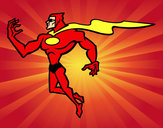 Dibujo Superhéroe poderoso pintado por carmen1