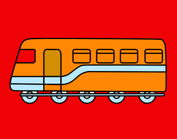 Dibujo Tren de pasajeros pintado por joaquin-li