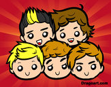 Dibujo One Direction 2 pintado por Neli1DLoui
