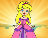 Dibujo Princesa bella pintado por Helga