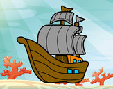 Dibujo Barco de corsarios pintado por jalvarez