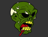 Dibujo Cabeza de zombi pintado por Camilalove