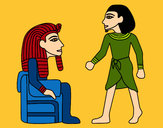 Dibujo Reyes egipcios pintado por amalia