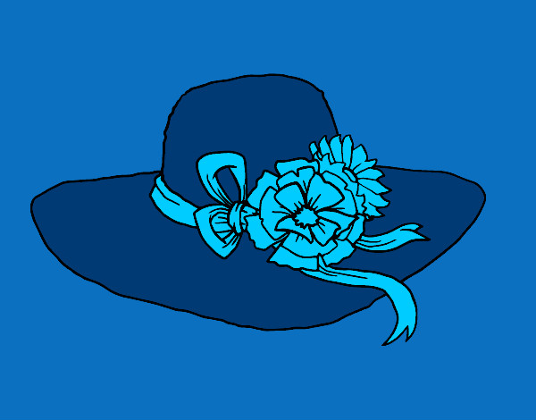 Sombrero con flores