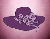 Dibujo Sombrero con flores pintado por amalia