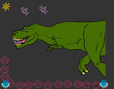 Dibujo Tiranosaurio rex pintado por ROUXA