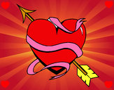 Dibujo Corazón con flecha III pintado por Valerita3