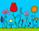 Dibujo Flores del bosque pintado por Joana12