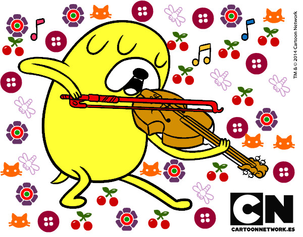 Dibujo Jake tocando el violín pintado por OlimpiaBar