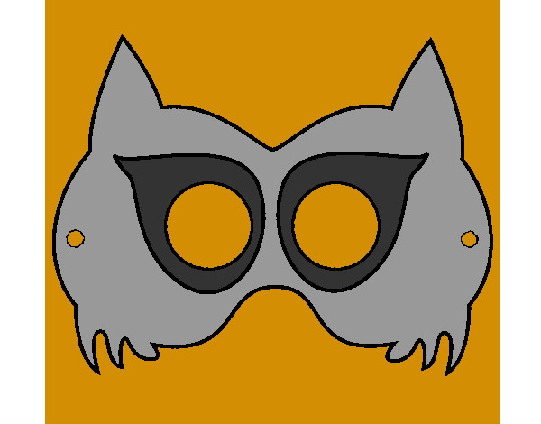 Dibujo Máscara de mapache pintado por carmen1
