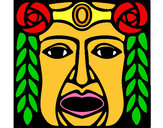 Dibujo Máscara Maya pintado por carmen1