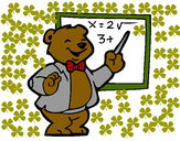 Dibujo Profesor oso pintado por erimy
