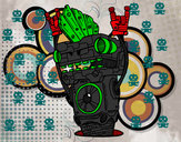 Dibujo Robot Rock and roll pintado por mauri023