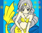 Dibujo Sirena 3 pintado por nadeshiko