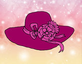 Dibujo Sombrero con flores pintado por amalia