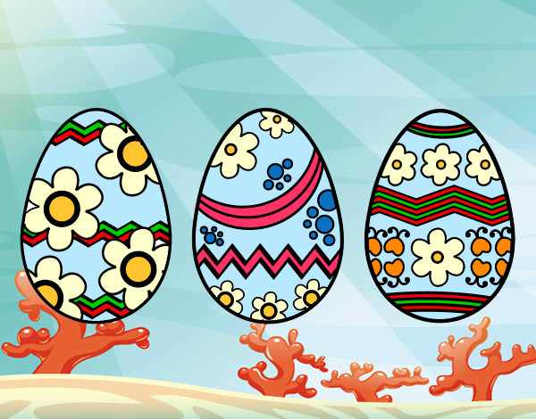 Tres huevos de pascua