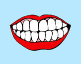 Dibujo Boca y dientes pintado por Emilly21