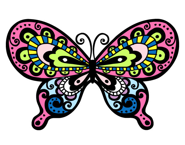 Dibujo Mariposa bonita pintado por sorayas