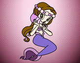 Dibujo Sirena con una caracola pintado por PINGUITO8