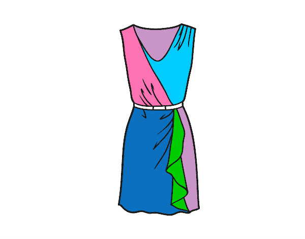 Dibujo Vestido sencillo pintado por CLEOPATRA4