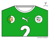 Dibujo Camiseta del mundial de fútbol 2014 de Argelia pintado por elturro