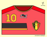 Dibujo Camiseta del mundial de fútbol 2014 de Bélgica pintado por ru_82