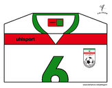 Dibujo Camiseta del mundial de fútbol 2014 de Irán pintado por elturro