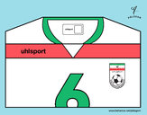 Dibujo Camiseta del mundial de fútbol 2014 de Irán pintado por ru_82