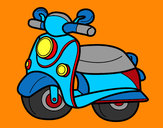 Dibujo Moto Vespa pintado por jhonnyluis