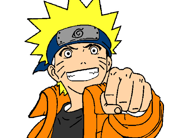 Dibujo Naruto alegre pintado por vianey11