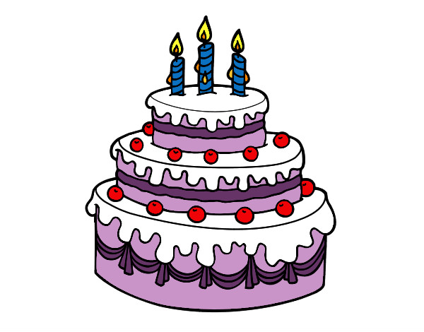 Dibujo Tarta de cumpleaños pintado por Mflb2109