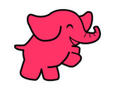 Dibujo Elefante bailarín pintado por genefii