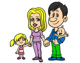 Dibujo Familia feliz pintado por kevin4567