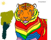Dibujo Tigre 3 pintado por mariapaula