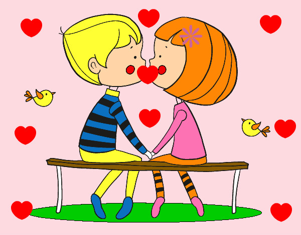 Dibujo Jóvenes enamorados pintado por ricardo19