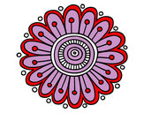 Dibujo Mandala margarita pintado por yarelli