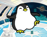 Dibujo Pingüino bailando pintado por Saul55