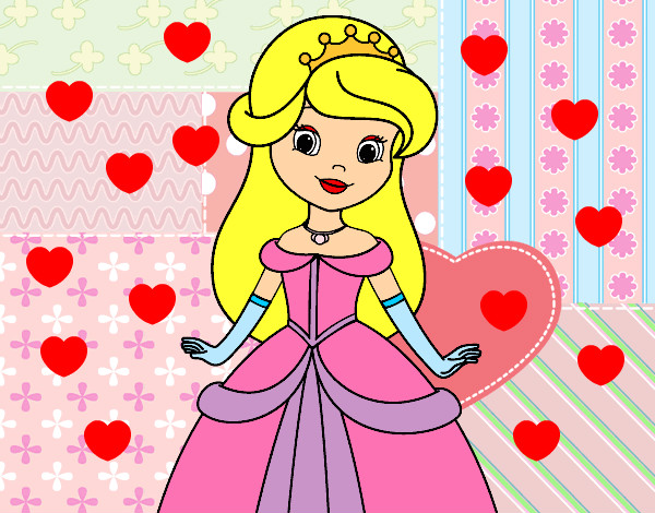 Dibujo Princesa bella pintado por nnnnnn