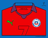 Dibujo Camiseta del mundial de fútbol 2014 de Chile pintado por stocn