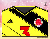 Dibujo Camiseta del mundial de fútbol 2014 de Colombia pintado por sirula