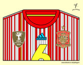 Dibujo Camiseta del mundial de fútbol 2014 de España pintado por stocn