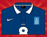 Dibujo Camiseta del mundial de fútbol 2014 de Grecia pintado por agustinro