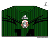Dibujo Camiseta del mundial de fútbol 2014 de México pintado por roxita124