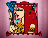 Dibujo Cleopatra pintado por alexitho19
