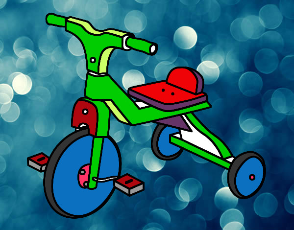 Dibujo Triciclo infantil pintado por 5545